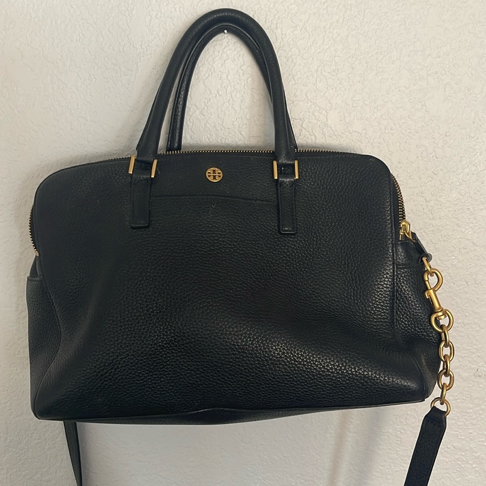 Tory Burch black leather handbag